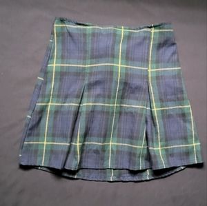Brandy Melville Green Tartan Skirt
